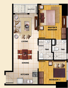 2 Bedroom Unit 63.33 sqm